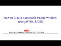 How to Create Automatic Popup Window For AdSense