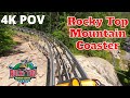 Rocky Top Mountain Coaster POV (4K)