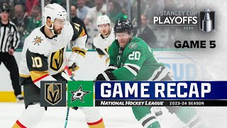 Gm 5: Golden Knights @ Stars 5/1 | NHL Highlights | 2024 Stanley Cup Playoffs