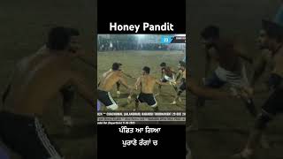 Pandit aa gya purane ranga ch #punjabisong #honeypandit