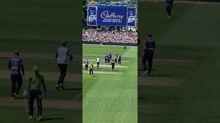 Nathan Ellis bowls Ben Cutting Hobart Hurricanes Big Bash 2023