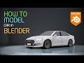 Modeling car in blender - easy method
