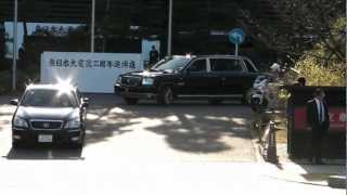 天皇皇后両陛下 御車列 motorcade of The Emperor \u0026 The Empress Tokyo Japan 2013