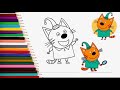 Kid-E-Cats | Puddings Compilation | Coloring for kids