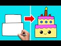 How To Draw A Cake Step By Step | Easy Cake Drawing For Kids