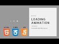 Build a Loading Animation in 10 Minutes in just HTML & CSS | Mini Projects | Dylan Israel