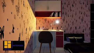 3D Design| For 3BHK| Aparna Maple| Hennur| Ajoria Interiors|