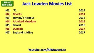 Jack Lowden Movies List