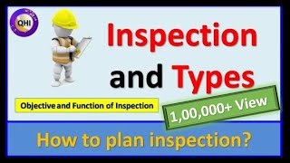 Inspection and Types of Inspection – Learn how to plan inspection