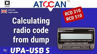 Calculating radio code from dump - RCD 310 & RCD 510