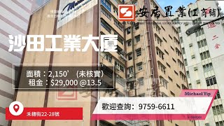 【火炭區工商舖筍盤推介 - Michael Yip】 沙田工業大廈