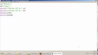 Python Tutorial: Putting Two Strings Together In Python Tamil Part 8