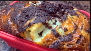 KETO CREAM CHEESE MARBLE CAKE