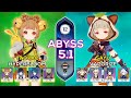 Yaoyao Hyperbloom & Sayu Vaporize - Spiral Abyss 5.1 - Genshin Impact