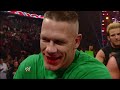 John Cena and Brock Lesnar get into a brawl that clears the entire locker room Raw, April 9, 2012