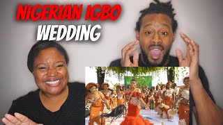 🇳🇬 THIS NIGERIAN IGBO BRIDE ENTRANCE BROKE THE INTERNET! American Couple React To A Nigerian Wedding
