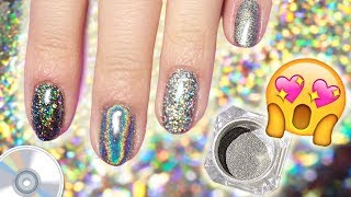 Different Holographic Effects - Comparison \u0026 How to Apply - Powder, Flakes, Glitter