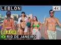 🇧🇷 Summer in Rio de Janeiro, Brazil: LEBLON BEACH, January 2022  |【4K】