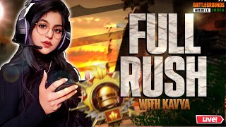 FULL BOOOM BAAAM RUSH GAMEPLAY😎😁BGMI LIVE STREAM❤️ROAD TO 5K💕 #girlgamer #bgmilive #ayekavya