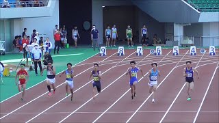 男子１００ｍ　準決勝　２組　長崎県陸上競技選手権大会 兼 国体予選　トランス・コスモススタジアム長崎　２０２３０５２０