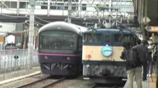 レトロ桃源郷 甲府駅 EF64と旧型客車 ももずきん 中央線