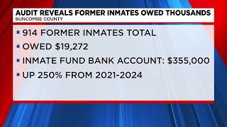 State audit: Hundreds of former inmates owed money by Buncombe County Sheriff’s Office