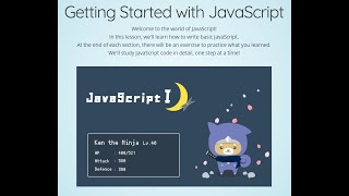 JavaScript (ES5) Course 1 part 1