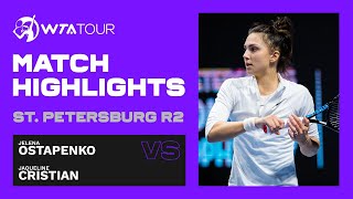 Jelena Ostapenko vs. Jaqueline Cristian | 2021 St. Petersburg Round 2 | WTA Match Highlights