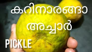 കറിനാരങ്ങാ അച്ചാർ |lemon pickle