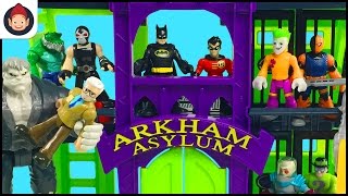 Imaginext Arkham Asylum Batman and Robin Battle Bane Solomon Grundy The Joker Riddler Mr Freeze