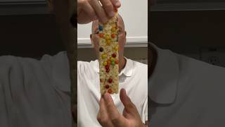 👂 ASMR RICE KRISPIES TREATS RAINBOW CHOCOLATE CANDY MEGA SIZE! AND EATING SOUNDS 👂#asmr #shorts