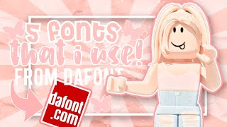 5 aesthetic fonts i use! (part 1) || blushyiisum •~°