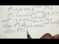 cracking the simple but impossible algebraic equation can you show x is 4 in 2^x x = 20