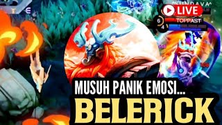 Mobile Legends Bang Bang Live Gameplay Hero Tank Belerick Buat Musuh Panik di Rank Mythic