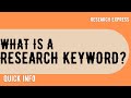 Research Keywords