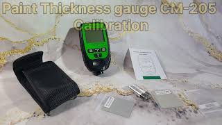 Paint Thickness Gauge CM-205 Calibration