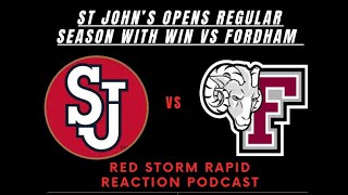 St. John’s CRUSHES Fordham 92-60 in opening night win!