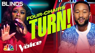 Kim Cruse Leaves Coaches Speechless with Daniel Caesar's "Best Part" | Voice Blind Auditions 2022