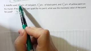 Fractions: Word Problems with Mixed Numbers