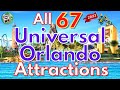 Universal Orlando Resort ATTRACTION GUIDE - Universal Studios, Islands of Adventure & Volcano Bay