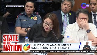 NBI - Hindi si Alice Guo ang pumirma sa kaniyang counter affidavit | SONA