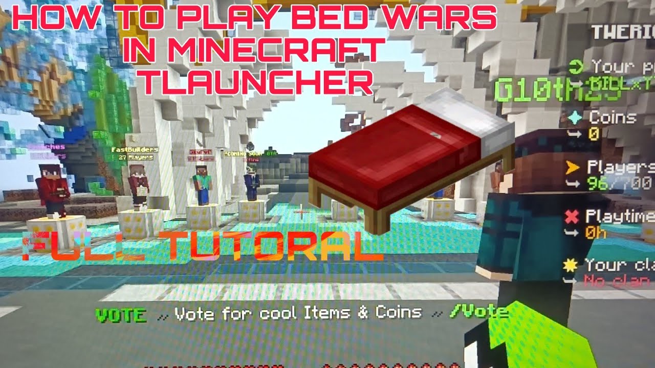 Top - 2 Best Bedwars Servers For Minecraft Tlauncher | FULL TUTORIAL ...