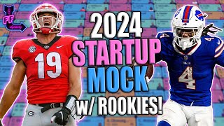 2024 Startup Mock Draft W/ ROOKIES! (Superflex + TE Prem) - 2024 Dynasty Fantasy Football