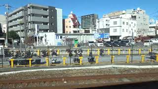 20221106　快速SAKU美SAKU楽２号津山行き　岡山駅発車