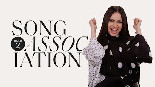 Sofia Carson Sings "Fool's Gold", Taylor Swift and FINNEAS in ROUND 2 of Song Association | ELLE