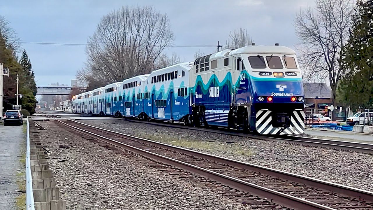 Seattle Trains: 3 Sound Transit Sounder Commuter Rail South Line Units ...