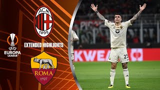 AC Milan vs. Roma: Extended Highlights | UEL Quarter-Finals 1st Leg | CBS Sports Golazo