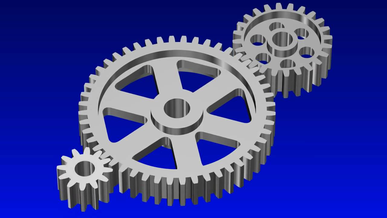 Spur Gear Animation Youtube