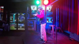 Nate Hernandez performing at Bombs Away Café Comedy Open Mic on 4/29/2026