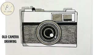 How to draw a beautiful old Camera drawing| #drawing #shadow #3ddrawing